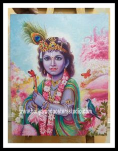 Beautiful oil paintings of bal Krishna