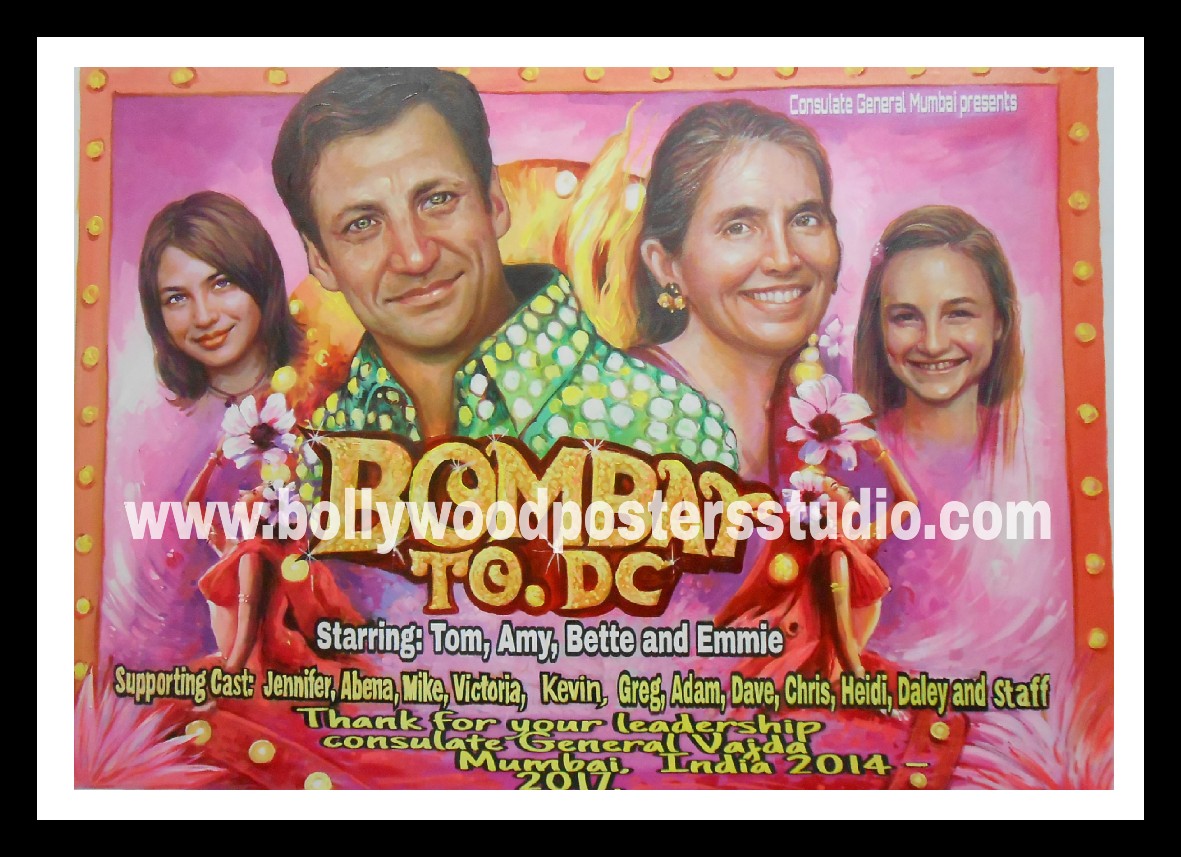Personalized bollywood movie posters for family