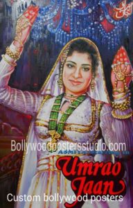 Hand painted indian movie posters
