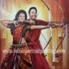 Custom bollywood poster on canvas