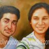 Personalized canvas portrait painting