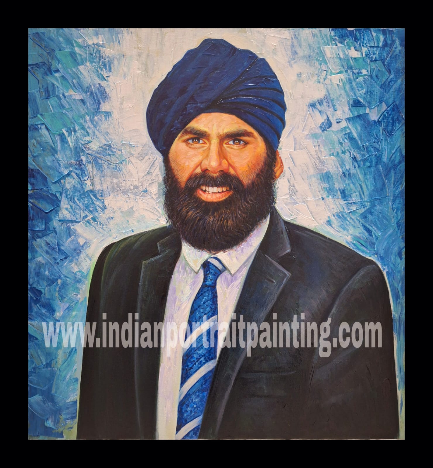 Convert photo to canvas portrait painting