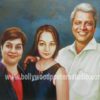custom family oil canvas portrait painting