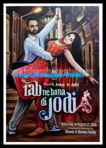 Custom made bollywood posters hand painted