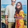 Original custom oil portrait for couples