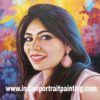 Turn photo to realistic handmade portrait painting