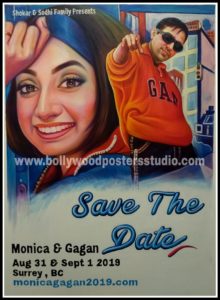 Famous bollywood personal poster hand painted