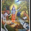Oil canvas krishna painting