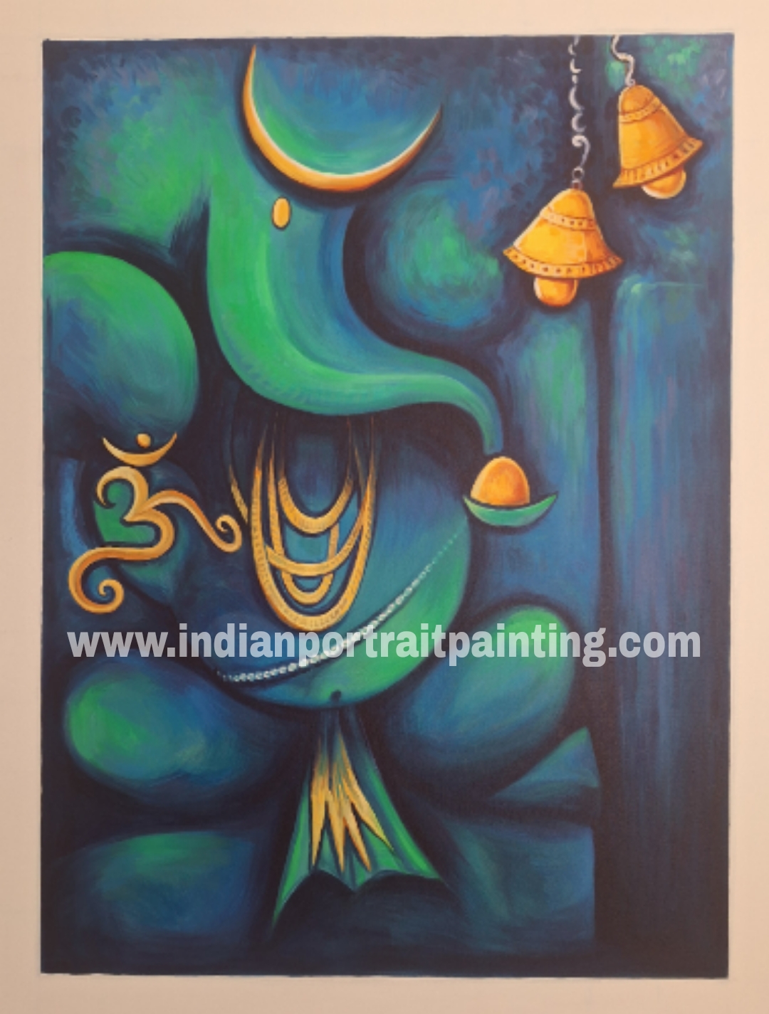 Hand painted neon oil paint paintings
