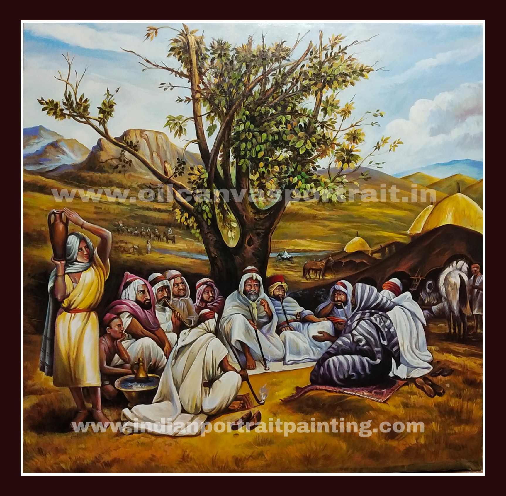 oil paintings on canvas - Old famous arabic painting