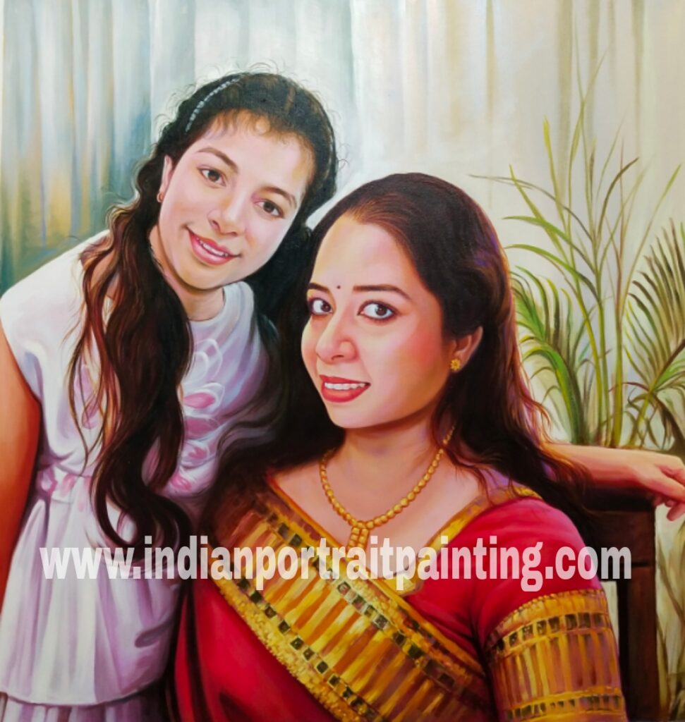 Realism portrait painting - Oil Canvas portrait