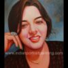 Realistic oil portrait painting artist