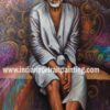 Customized sai baba portrait painting