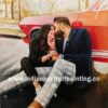 Couple portrait custom painting