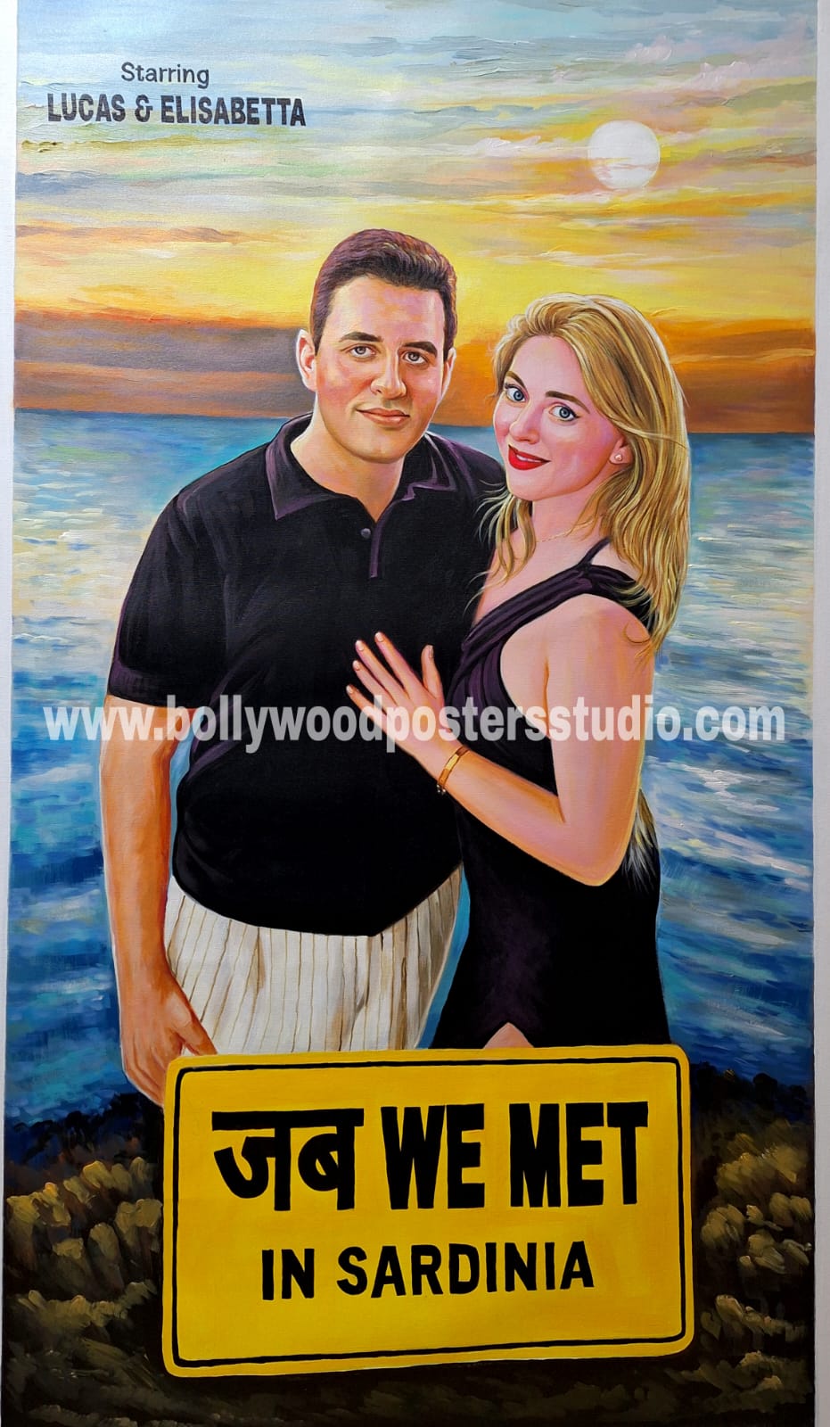 Customize save the date painting